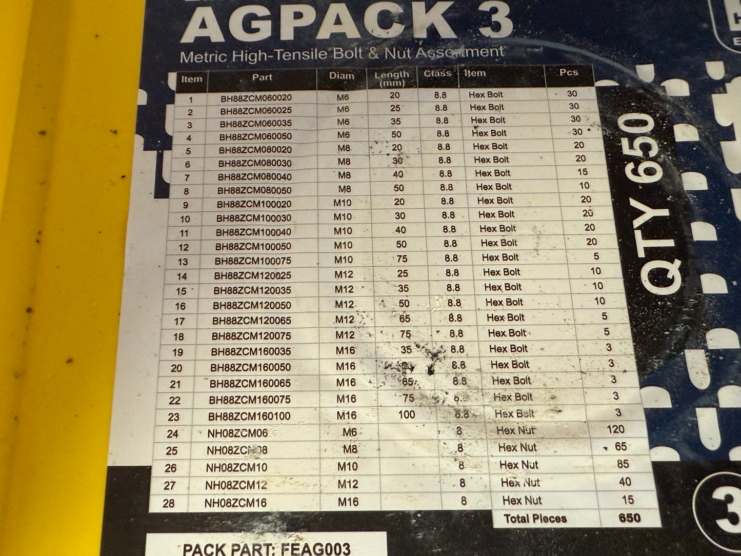 Nut And Bolt Assortment metric/Imperial